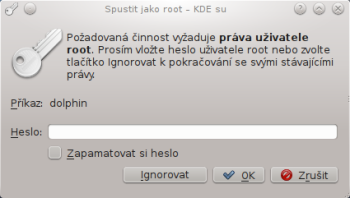 Spustit jako root