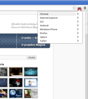 User Agent Switcher v Chromium